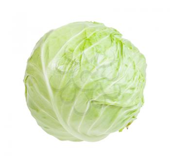 cabbagehead of white cabbage isolated on white background
