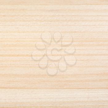 square wooden background - unpainted pine plank with horizontal wood pattern close up