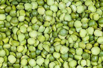 food background - raw dried green split peas