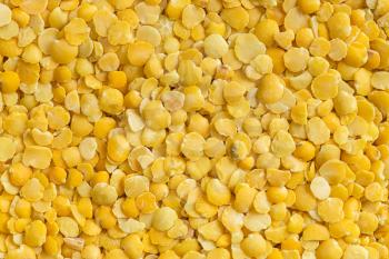 food background - raw split yellow lentils