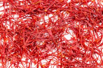 food background - many crocus saffron threads
