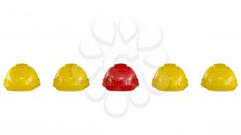 Royalty Free Clipart Image of Hard Hats