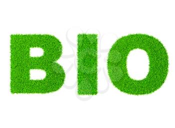 Grass word BIO - ecology eco friendly organic  concept