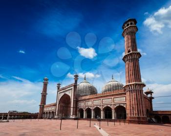 Jama Masjid - largest muslim mosque in India. Delhi, India