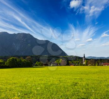 German countryside and village. Bavaria, Germany