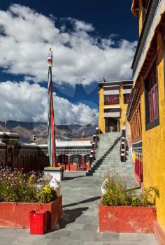 Thiksey gompa (Tibetan Buddhist monastery). Ladakhm, India