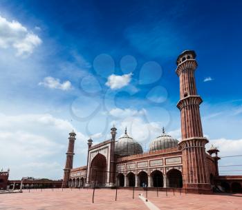 Jama Masjid - largest muslim mosque in India. Delhi, India
