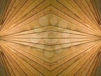 Abstract prospective wooden symmetrical background.