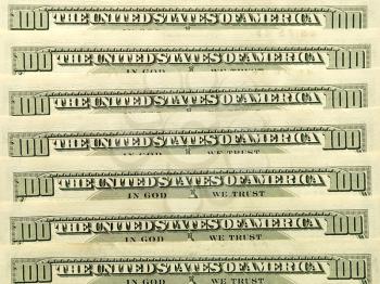 USA dollar banknotes suitable as Background.
