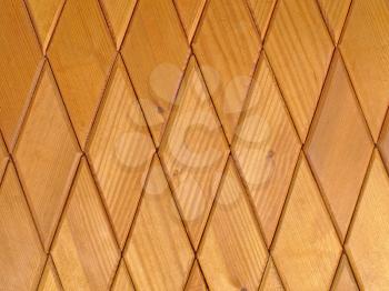 Background made from closeup of  rhombus wooden tiles.