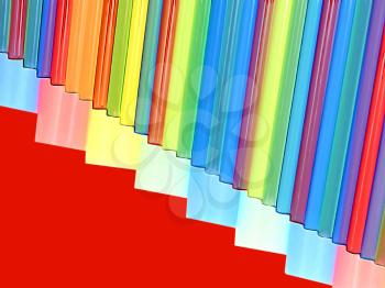 Multicolored striped abstract background with empty space.Digitally generated image.