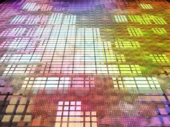 Multicolored abstract matrix background.Digitally generated image.