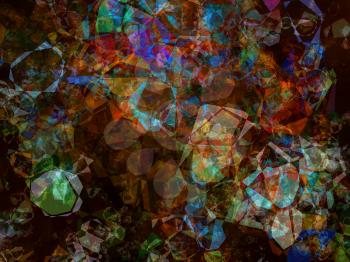 Multicolored kaleidoscope abstract background.Digitally generated image.