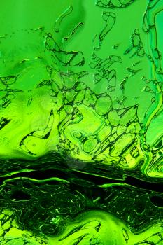Stylized green foaming texture as abstract background.Digitally generated image.