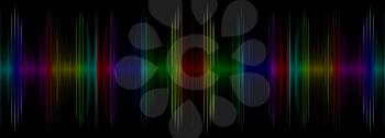 Abstract multicolored sound equalizer display.Digitally generated image.