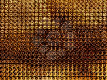 Golden spotty abstract background.Digitally generated image.