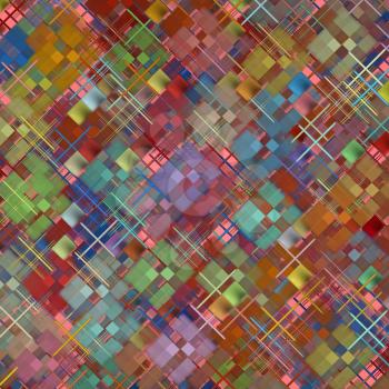 Abstract square shape pattern as background.Digitally generated image.