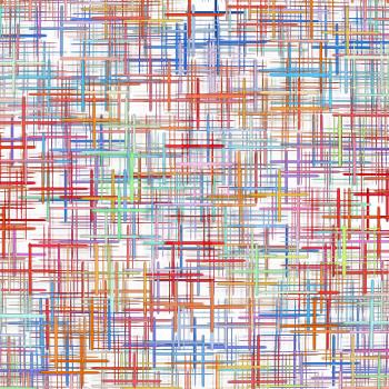 Abstract multicolored checkered pattern on white background.Digitally generated image.