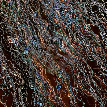 Streaming multicolored lines as abstract background.Digitally generated image. 