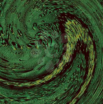 Green water swirl as abstract background.Digitally generated image.