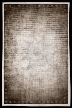 Monochrome grunge abstract background with film effect border frame. Digitally generated image