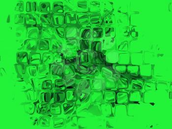 Green cube shape pattern as abstract background. Digitally generated image.