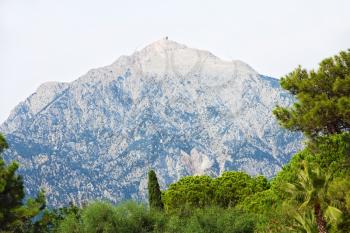 Mount Tahtali picturesque view.Kemer, Antalya Province, Turkey.