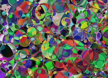 Spotty multicolored abstract background.Digitally generated image.