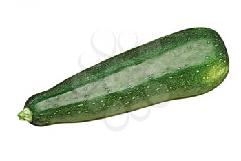 Zucchini vegetable isolated on white background.Digitally altered image