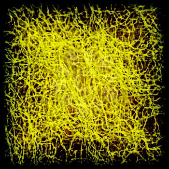 Yellow abstract mess-up background.Digitally generated image.