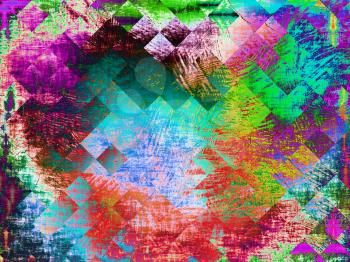 Abstract multicolored background with polygonal geometric shapes.Digitally generated image.