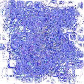 Blue and white square shape abstract background.Digitally generated image.