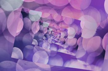 Purple kaleidoscope blurry abstract background.Digitally generated image