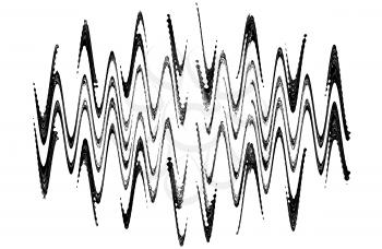 Abstract waveform pattern on white background.Digitally generated image.