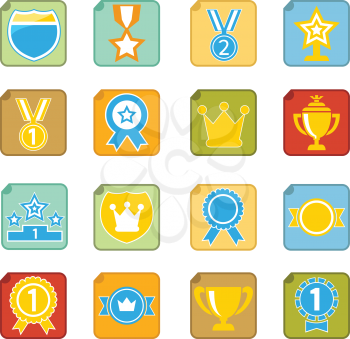 Awards icon set 