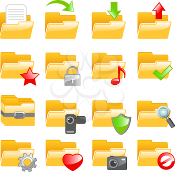 Folder icon set 