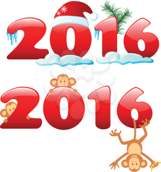 Happy new year 2016. Year Of The Monkey