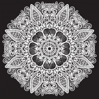 Abstract circle lace pattern. 