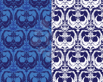 Seamless pattern - damask ornamental background