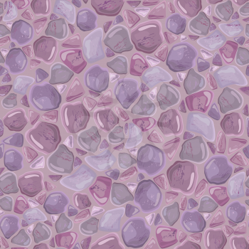 Seamless pattern - Stones Background in blue and purple colors. Ready to use as swatch