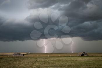 Prairie Storm Clouds ominous weather Saskatchewan Canada