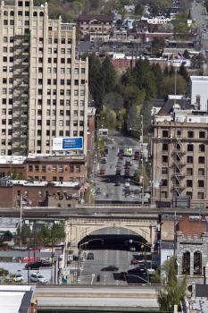 Spokane City Washington view of downtown core