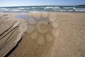 Shoreline Lake Huron Ontario Canada beach waves