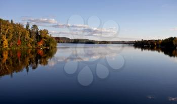 Lake in Autumn Algonquin Muskoka Ontario colors