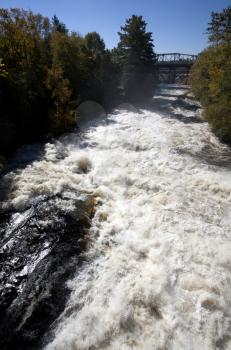 River Waterfall Bracebridge Ontario CAnada rapids