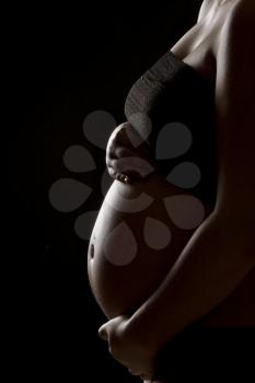 Pregnancy Tummy Photo expectant mother lighting