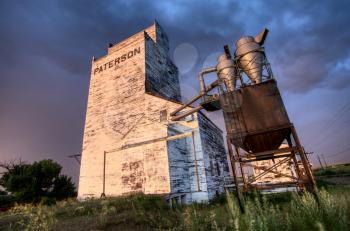 Grain Elevator Saskatchewan sunset Parkbeg weathered