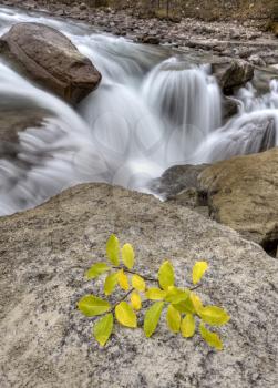 Sunwapta Waterfall Alberta Canada blurred water fall