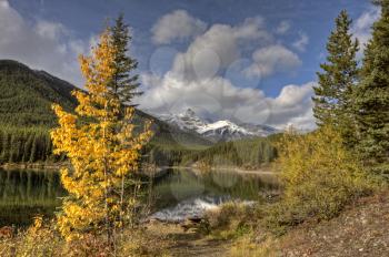 Rocky Mountains Kananaskis Alberta Canada in the Autumn Fall