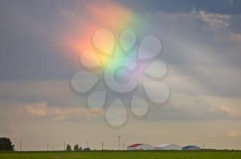 Prairie Storm Rainbow Spectrum Saskatchewan Canada